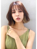 ロゼ 新大宮(ROSE)&nbsp;【ROSE】大人ボブ＿インナーカラー＿ブリーチ＿ハイライト