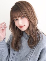 リヤン 表参道(lyann)&nbsp;愛され艶感外ハネボブ斜めバングエアリーカールサイドバング