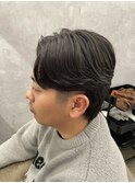 大人センターパートニュアンスパーマナチュラル束感清潔感ヘア