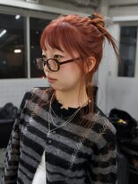 ジーレ 南堀江(jiire)&nbsp;レッドオレンジ×ヘアセット
