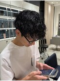 武蔵小杉 メンズ波巻きパーマ 大人の緩めパーマ