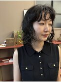 夏こそパーマ！暗髪でも垢抜けるニュアンスパーマ×ボブ
