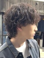 フィフス 大分(fifth)&nbsp;大分シャドウパーマメンズカットラウンドマッシュツーブロック