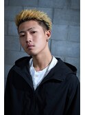 サイドパート×ブリーチ  <渋谷><理容室><バーバー>