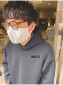 癖毛風メンズマッシュパーマ