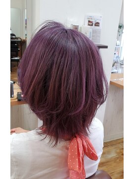 ヘアーアンドメイク ペリドット(hair&make Peridot) ハイライトカラー
