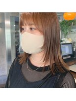 ギフトサニーサイド(gift sunny side)&nbsp;切りっぱなしロブ＊ミディアム/顔まわりカット