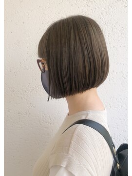 ステラ 吉祥院(stella) 切りっぱなしボブ アッシュブラック/30代40代