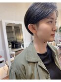 大人刈り上げかきあげショート