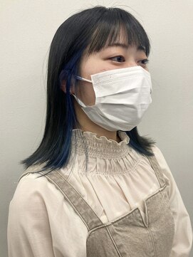 コード 四条河原町駅店(CHORD) 京都 河原町 インナーカラー インナーブルーカラー 20代