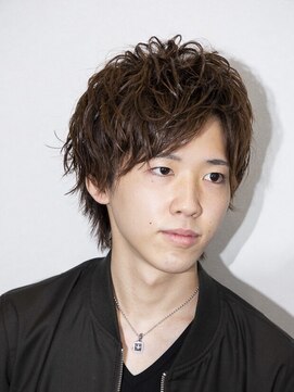 ラヴィ ニュー 両国店(LAVIE NEW) ベリーショート/ダークアッシュ/ニュアンスパーマ/両国<理容室>