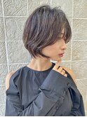 毛流れが可愛い！大人の束感ショート　長めショート　表参道