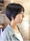 斜めバングショートヘア 年齢問わず人気スタイル!