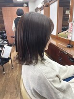 トップヘアー 本店(TOP HAIR) ナチュラルグレージュ/外ハネミディアム/倉敷