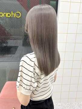 ガーランド(Girland) 【girland】ホワイトベージュ　韓国風/レイヤーカット