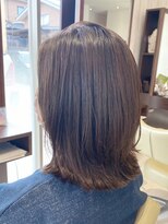 ヘアメイク アリエス 岩切店(HAIR MAKE aries) 光が透き通るカラー レイヤーボブ 大人カラー 20代 30代 40代