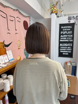 アンドチル 渋谷(AND CHILL) ボリュームダウンパーマ/コンパクトボブ/まとまるボブ　渋谷