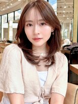 グランド(GRAND)&nbsp;レイヤーカットｘミルクティーベージュ