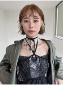 ミニボブインナーブリーチパーマショート