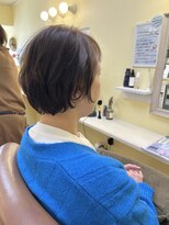 ヘアーデザイン モモ(Hair Design MoMO)&nbsp;ふんわりとクセも活かしたハニーベージュ