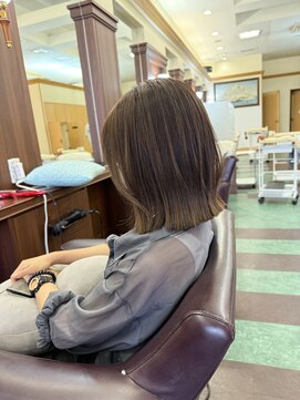 シャンプー ボーイ 宮崎柳丸店(SHAMPOO BOY) 切りっぱなしボブ【宮崎市/髪質改善トリートメント】