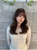 大人可愛い巻き髪スタイル/2wayシースルーバング/髪質改善カラー