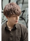 束感髪型スパイラルショートメンズ渋谷