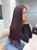 ロンドメリア 天神大名店(Lond Melia) 小顔に見せるヘア/ワンレン/ボブウルフ/ネビージュ/黒髪カタログ