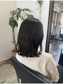 大人ボブレイヤーカットアッシュカラーダブルカラーおしゃれ女子