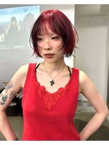 レコ 渋谷(LECO)&nbsp;レッドローライトショートボブ