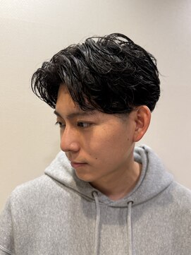 銀座マツナガ 神田店 20代30代大流行垢抜けセンター分けニュアンスパーマ