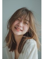 ルル(Lulu)&nbsp;マロンベージュレイヤーミディアム