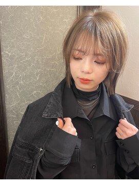 ルクス(Lux) hairLux・浜松天王・三ヶ日ブリーチなしのミルクティーベージュ