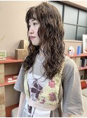 20代透明感パーマ◎ゆるふわパーマ×チョコレートブラウン