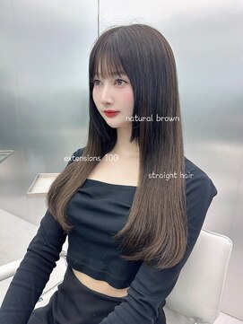 ナツエクステンション 梅田(natsuu extension) エクステ／髪質改善/韓国／ワンホン／梅田／韓国風／ブリ －チ