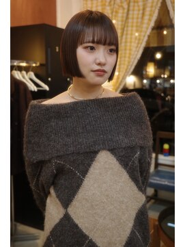 チャプター 問屋町(chapter) 髪質改善パツっとボブミニボブ透明感ケアカラー韓国ヘア岡山