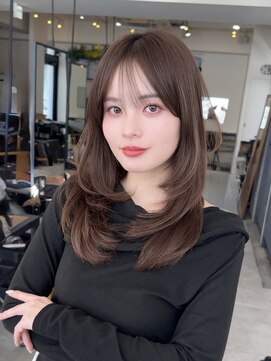 コート 表参道(Cote) 美髪レイヤーカット／くびれ巻き髪/ベージュカラー/縮毛矯正