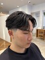 Men’s CANOE 山口小郡店 メンズカット/メンズパーマ/メンズ眉毛【メンズカノエ】 センターパート×フェードスタイル