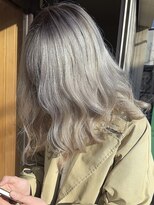 ブレイズヘアー(BLAZEhair)&nbsp;【透け感バツグン】ホワイトミルクティグレージュ×ブリーチ３回