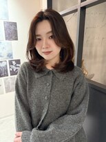 エトワ 中央店(etoi)&nbsp;大分ハッシュカット胸上鎖骨下ミディアムレイヤースタイルかるめ