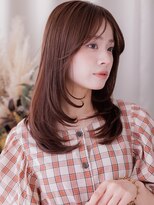 カバーヘア ブリス 大宮西口(COVER HAIR bliss)&nbsp;ブリーチなしモカブラウンツーウェイバングシャギーカット20代