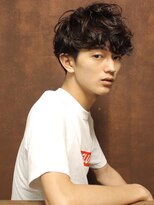 大人ツーブロックパーマ