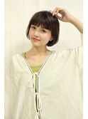 ふわっと揺れるショートボブ
