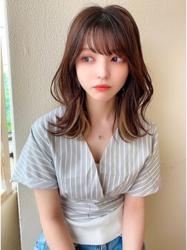 アフロート ディル(AFLOAT D'L) みきなヌナモリヨシンモリ小顔シースルーバングワンホンヘア人気