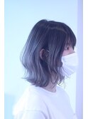 透明感グレージュ×グラデーション