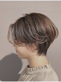 ハンサムショート/斜めバング/ボブショート