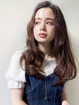 カナン 銀座(CANAAN)&nbsp;日韓ヘア　顔周りレイヤー　チョコレートブラウン Aライン