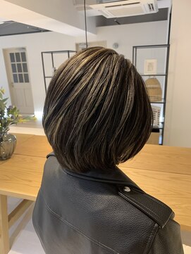 シェーン 仙台駅広瀬通店(schon) ボブ×ハイライト