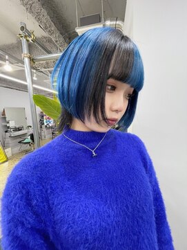 レイム(LAME) 透明感ブルー×ブラック