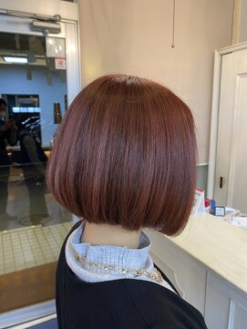 ミオ パーチェ ヘア(mio pace hair) ディーププラム×ミニボブ